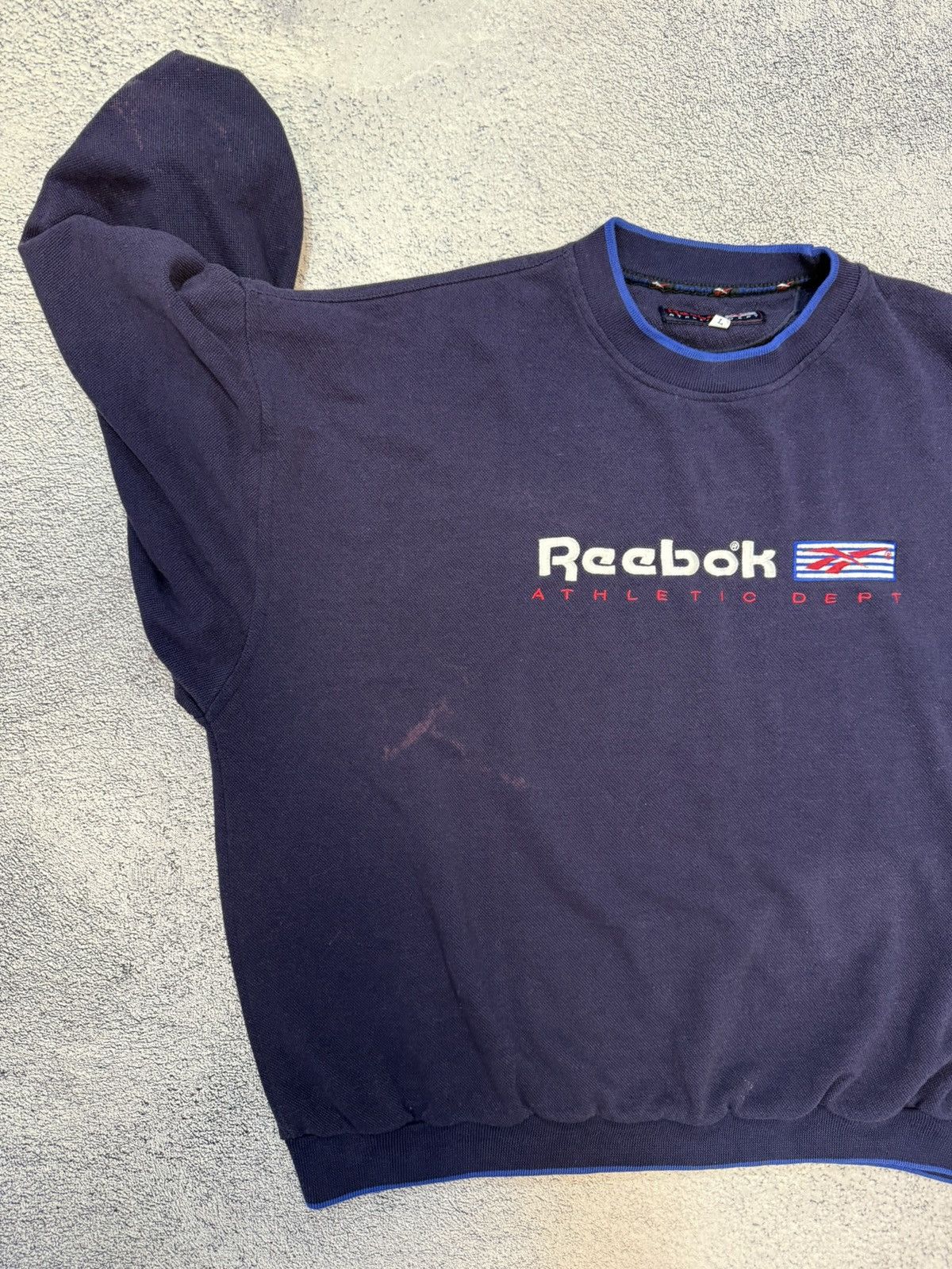 Reebok Reebok Athletic Dept Mens Sweatshirt Crewneck L Logo Vintage Size US L / EU 52-54 / 3 - 11 Thumbnail