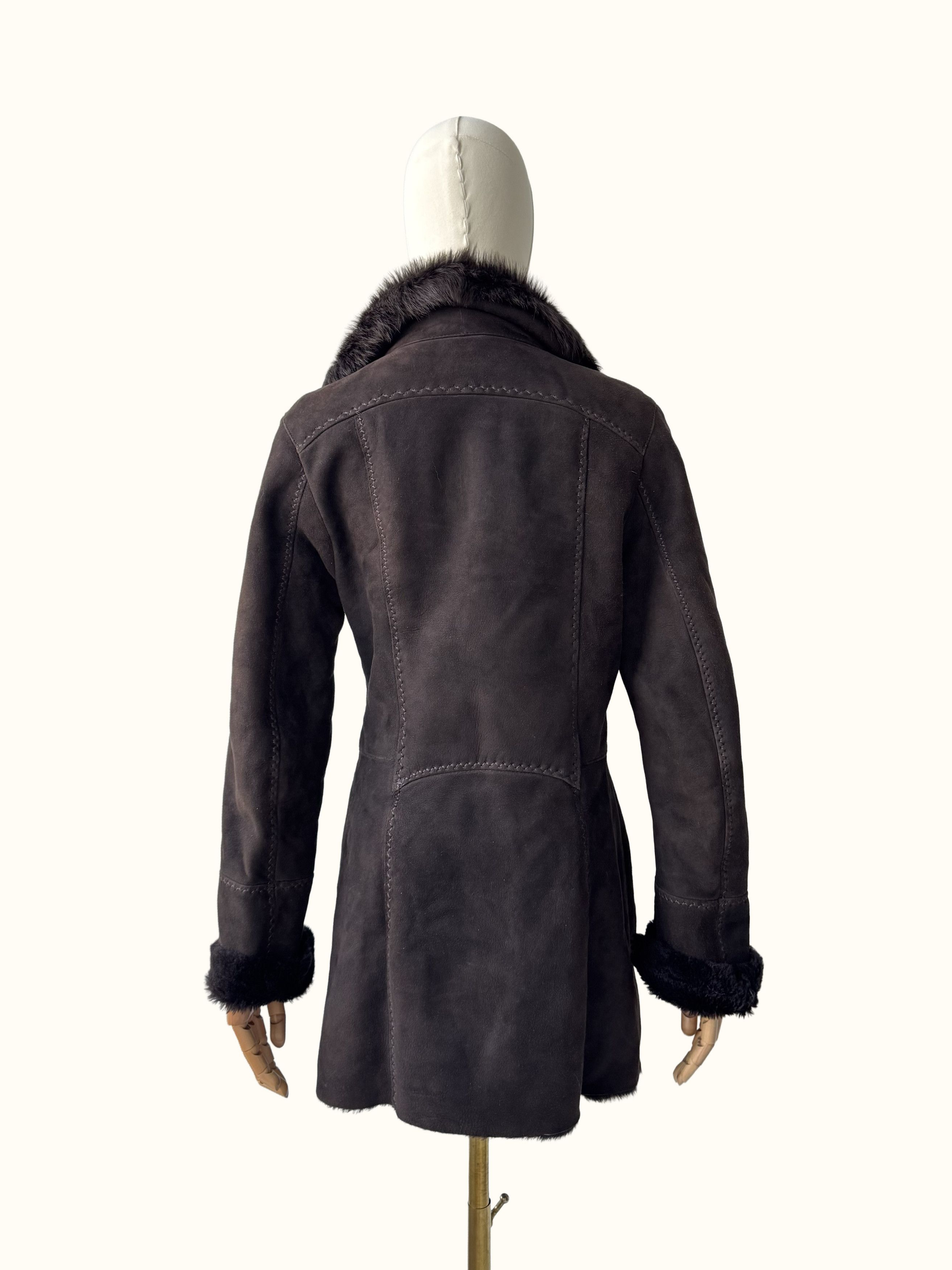 Vintage Vintage Real Lambskin Coat (B550) Size S / US 4 / IT 40 - 4 Thumbnail