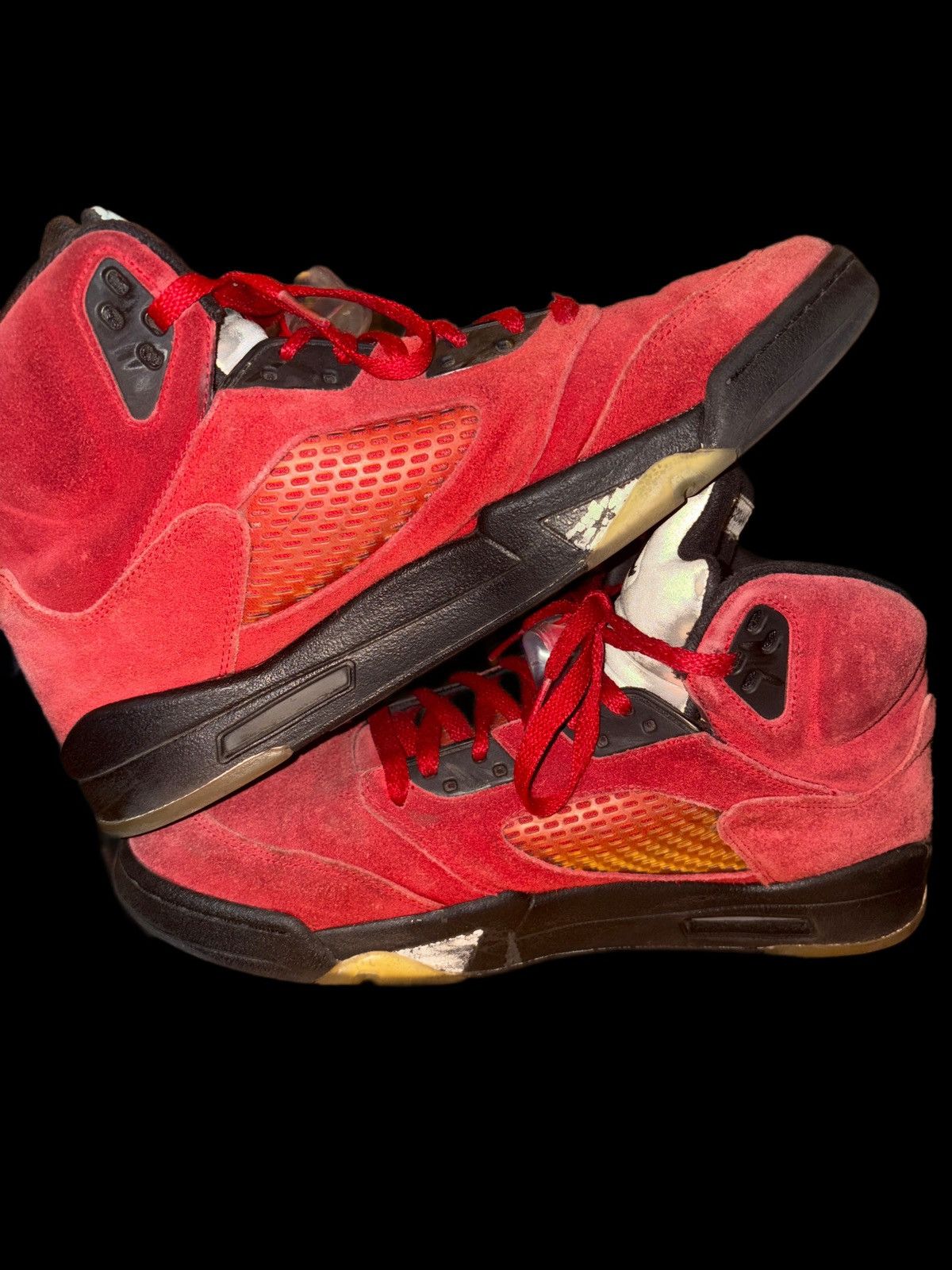 Jordan Brand Nike Air Jordan 5 V Retro Mid “Raging Bull” Size US 11 / EU 44 - 4 Thumbnail