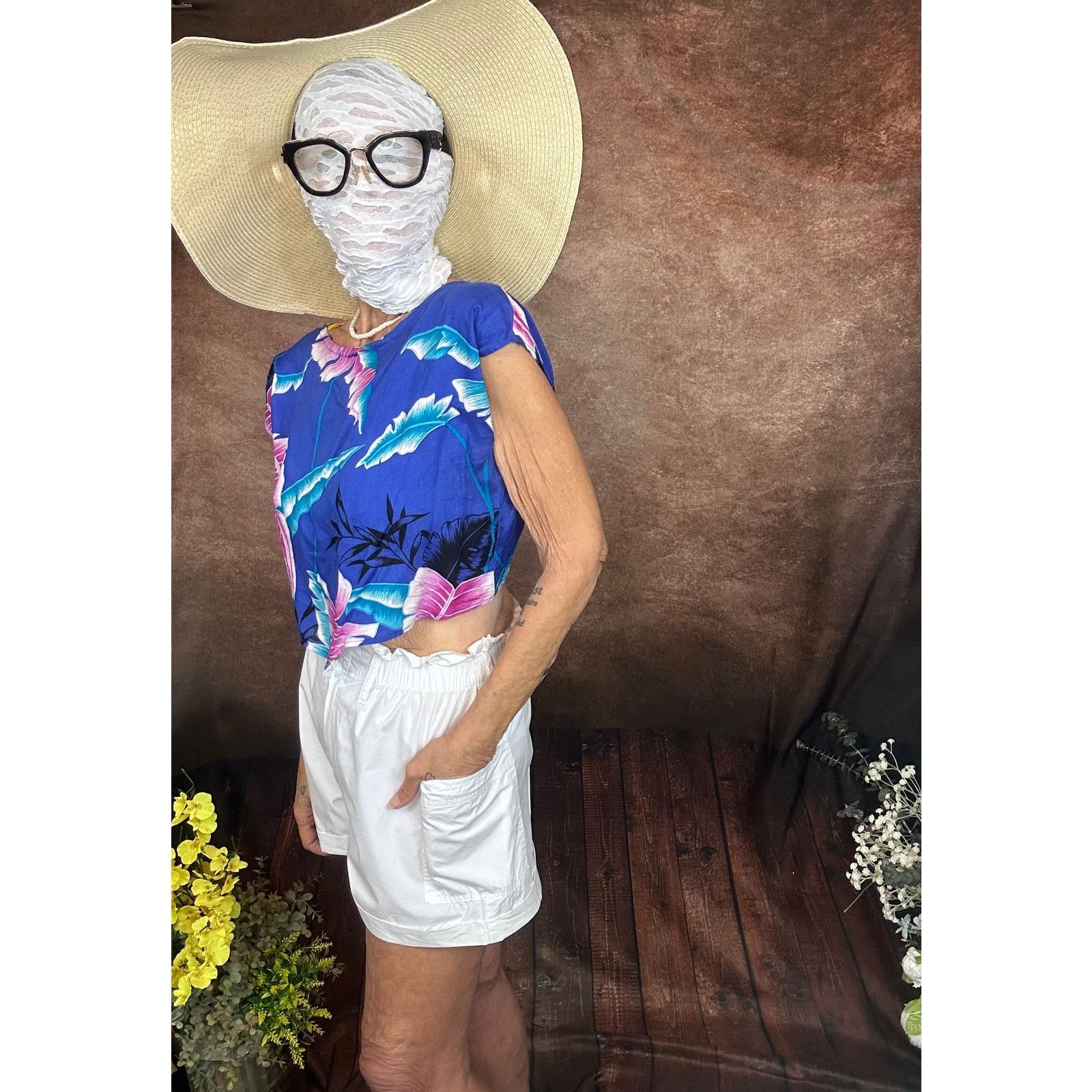 Urban Outfitters Paper Bag Waist Hip Pockets Urban Outfitters Shorts White S Size 27" / US 4 / IT 40 - 11 Thumbnail