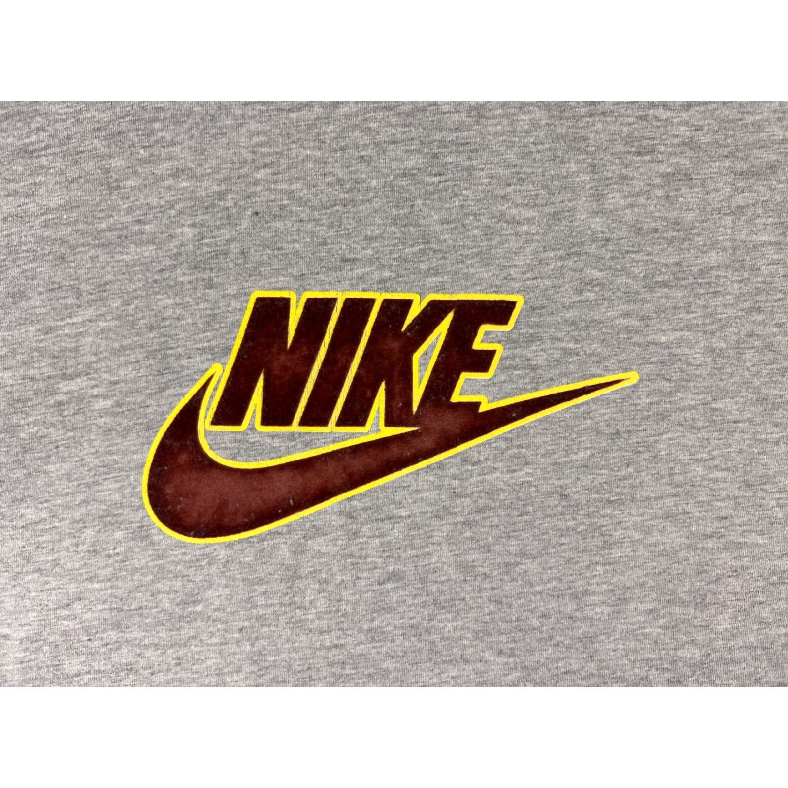 Nike Nike Shirt XL Gray Velvet Swoosh Short Sleeve Crew Neck Cotton Mens Size US XL / EU 56 / 4 - 6 Thumbnail