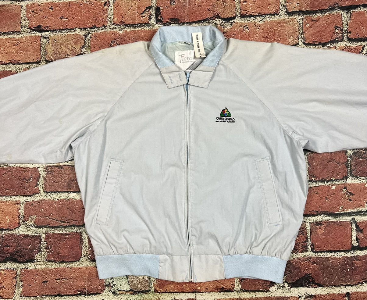 Wilson Vintage Seven Springs Mountain Resort Bomber Jacket 80s 90s Size XL / US 12-14 / IT 48-50 - 2 Thumbnail