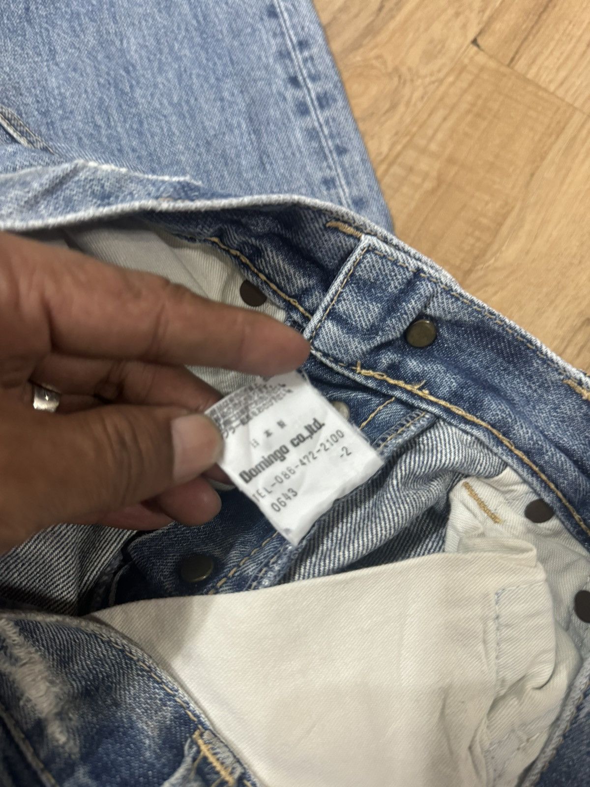 Japanese Brand DOMINGO PATCHWORKS STYLE JEANS Size US 28 / EU 44 - 4 Thumbnail