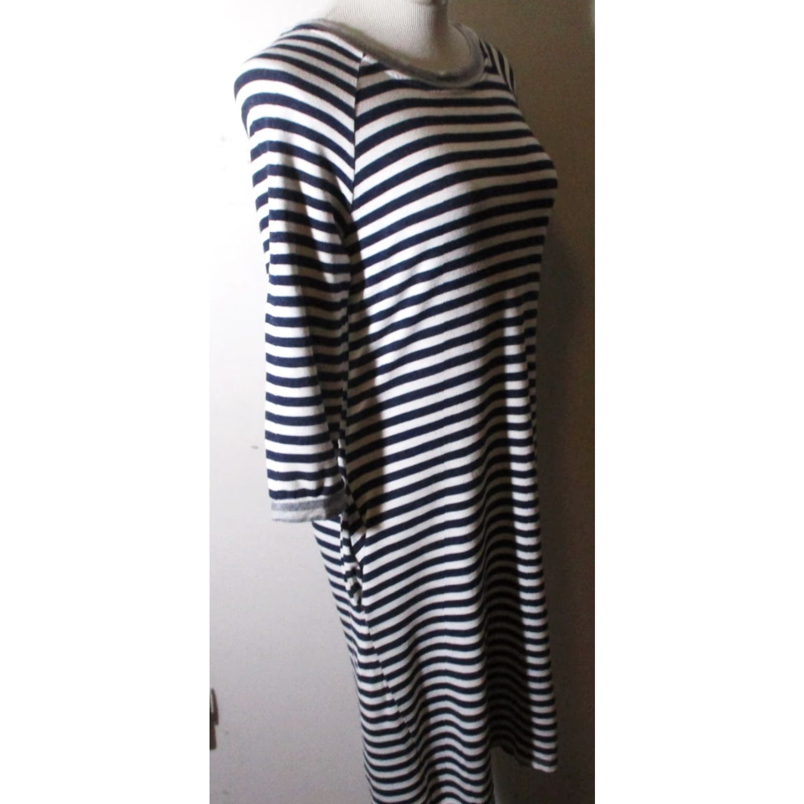 Vintage BELLAMBRA Blue 3/4 Sleeve Midi Dress Size S Size S / US 4 / IT 40 - 3 Thumbnail