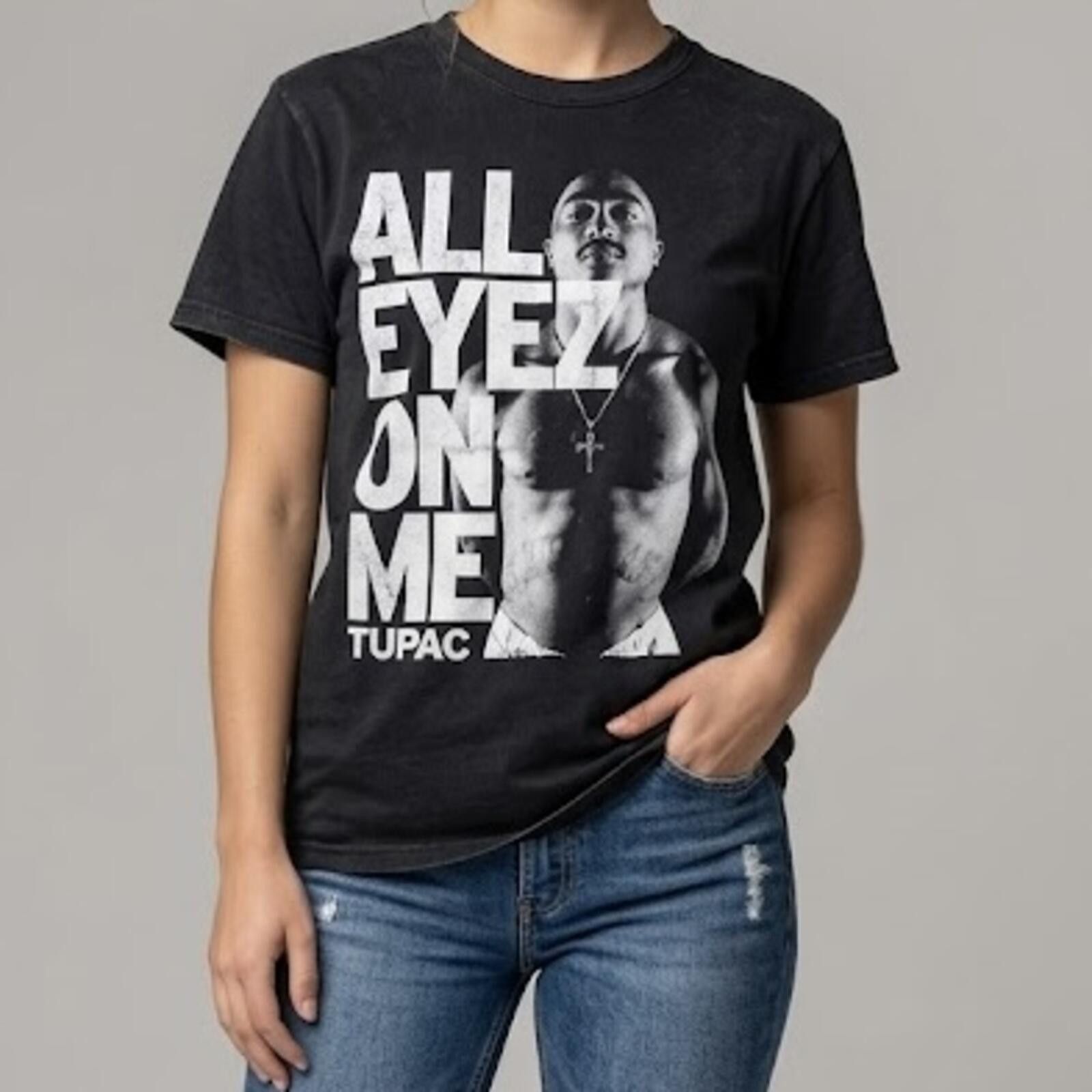 Other 2PAC Tupac Distressed Black Tee Womens Small Mens XSmall Size S / US 4 / IT 40 - 2 Thumbnail