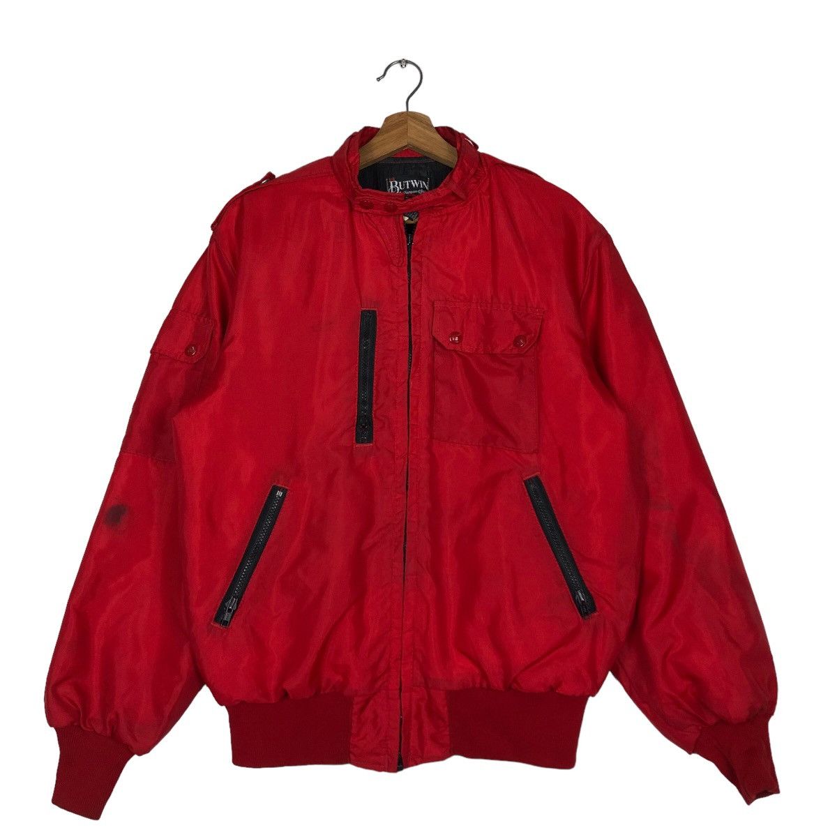 Vintage 🔥Riot Riot Vintage Bomber Jacket Butwin Union Made in USA Size US M / EU 48-50 / 2 - 1 Thumbnail