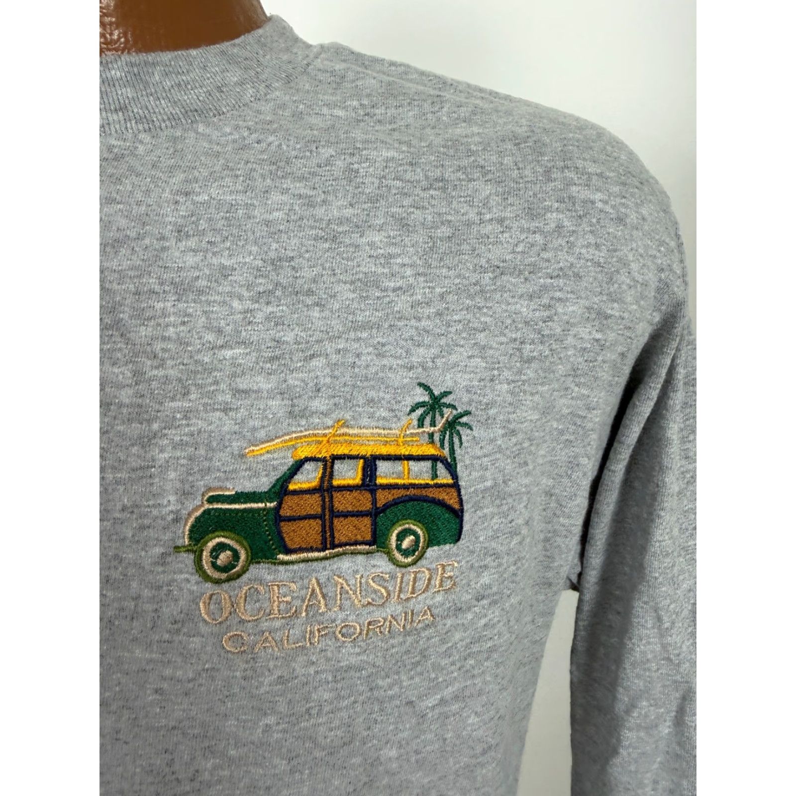 Vintage Oceanside California Shirt Medium Embroidered Surf Beach Travel Woody Wagon Car Size US M / EU 48-50 / 2 - 2 Thumbnail