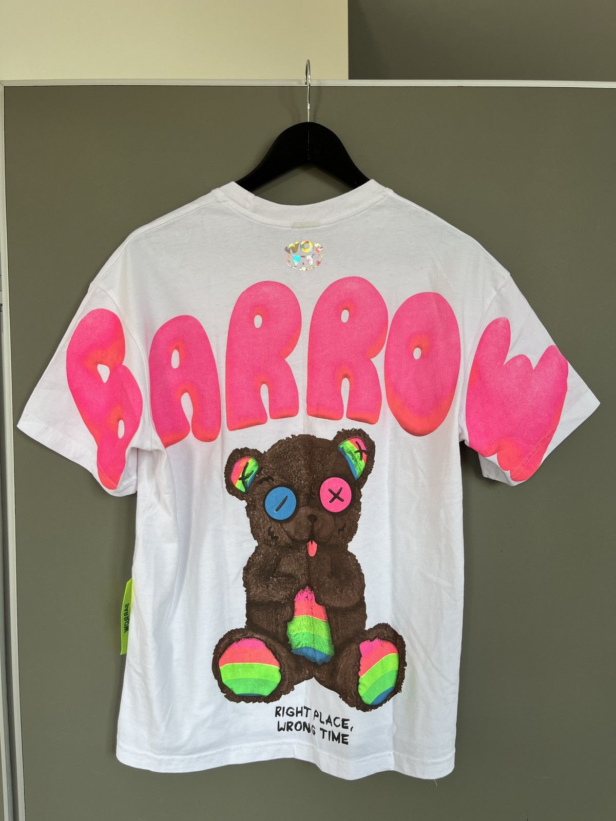 Barrow BARROW Oversized Bear White T-shirt Size US S / EU 44-46 / 1 - 7 Thumbnail
