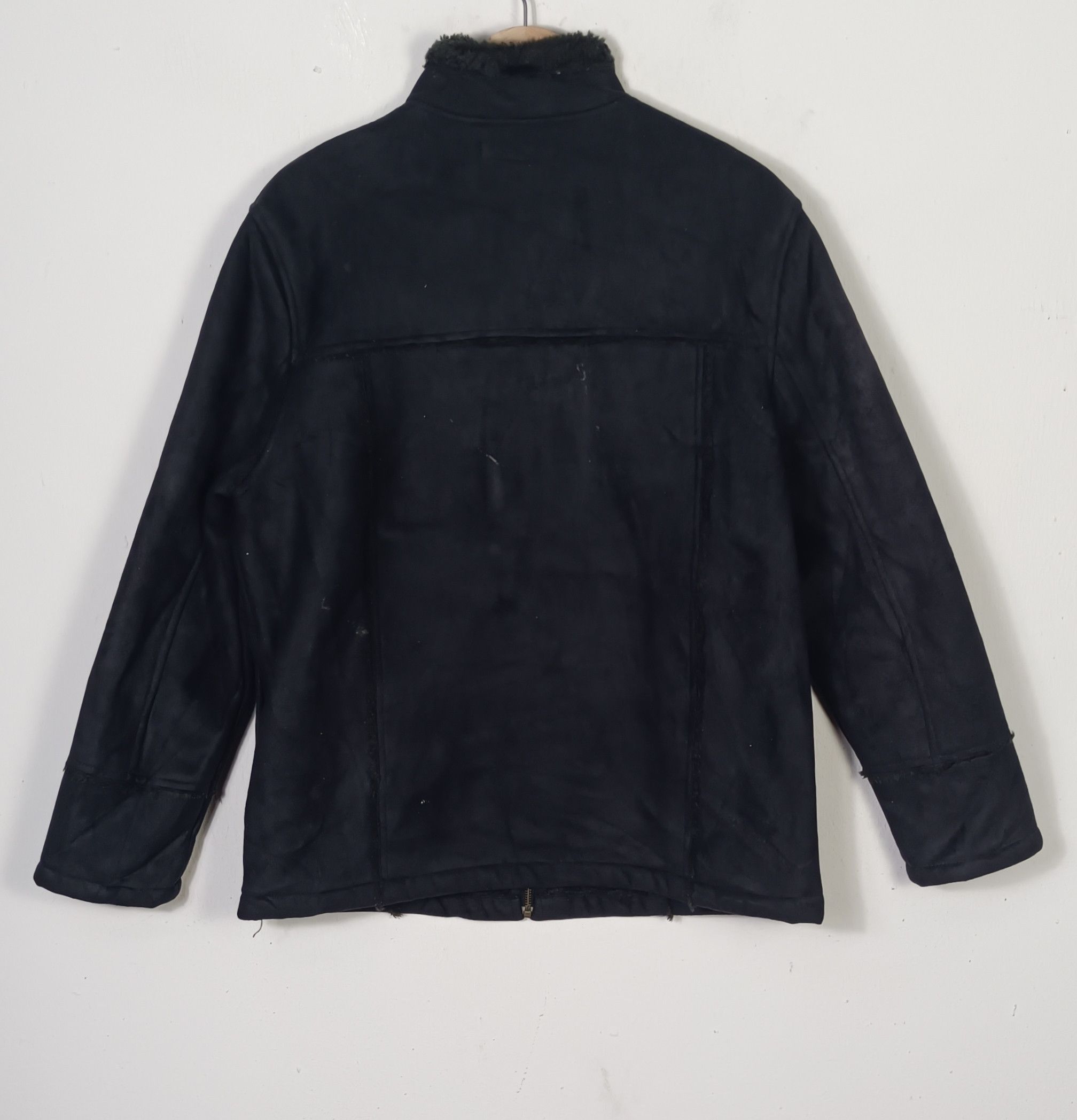 If Six Was Nine Vintage Vache Fur Arcylic Suede Black Jacket Size US M / EU 48-50 / 2 - 6 Thumbnail