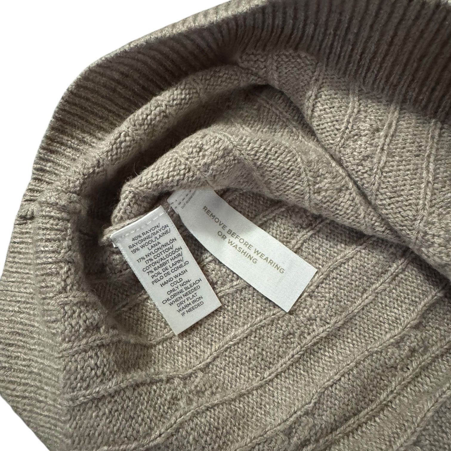 Other Ann Taylor Loft Classic Beige Pull Over Women’s Sweater – M Size M / US 6-8 / IT 42-44 - 3 Thumbnail