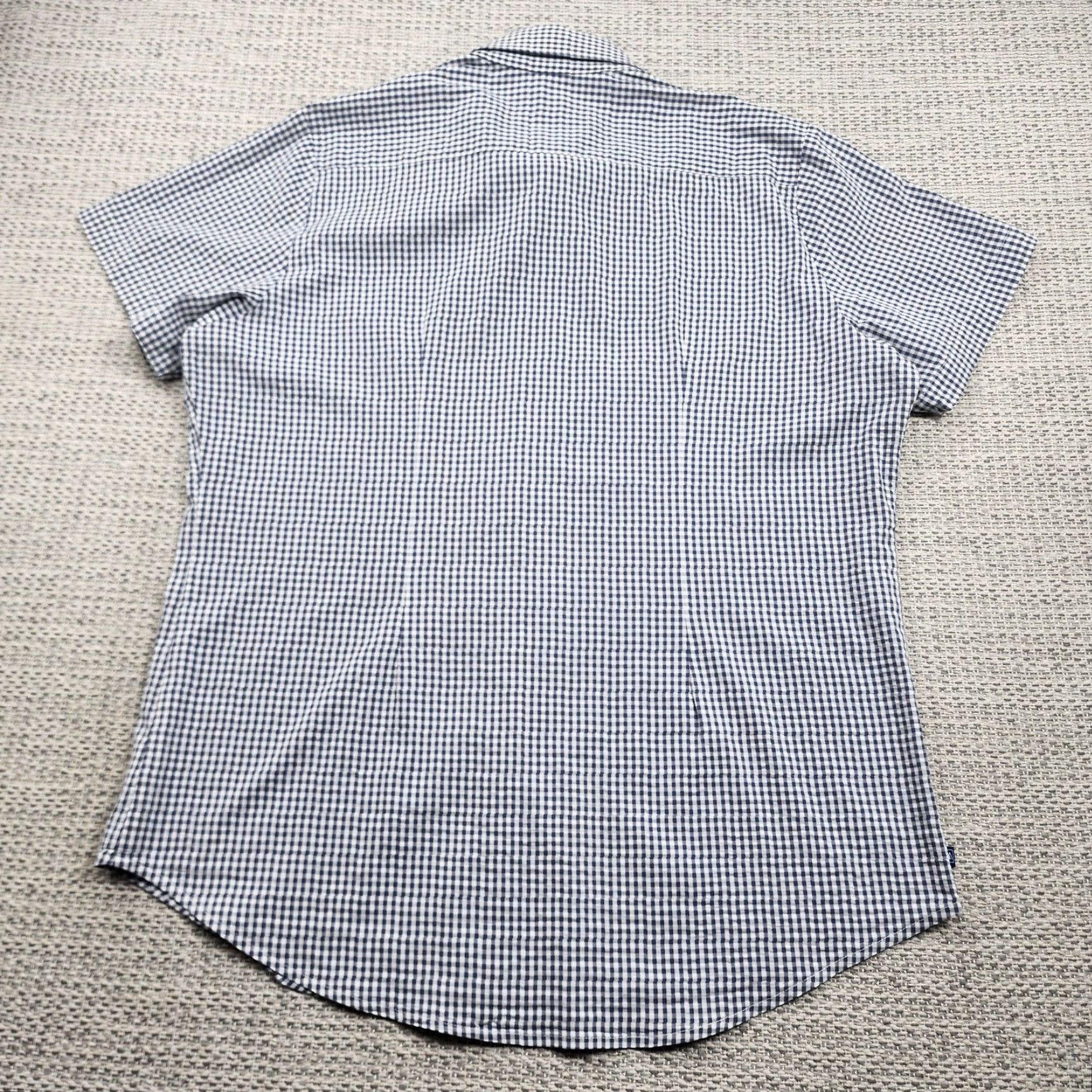 Mizzen+Main Mizzen+Main Shirt Mens Medium Gingham Blue Short Sleeve Button Down Made USA Size US M / EU 48-50 / 2 - 7 Thumbnail