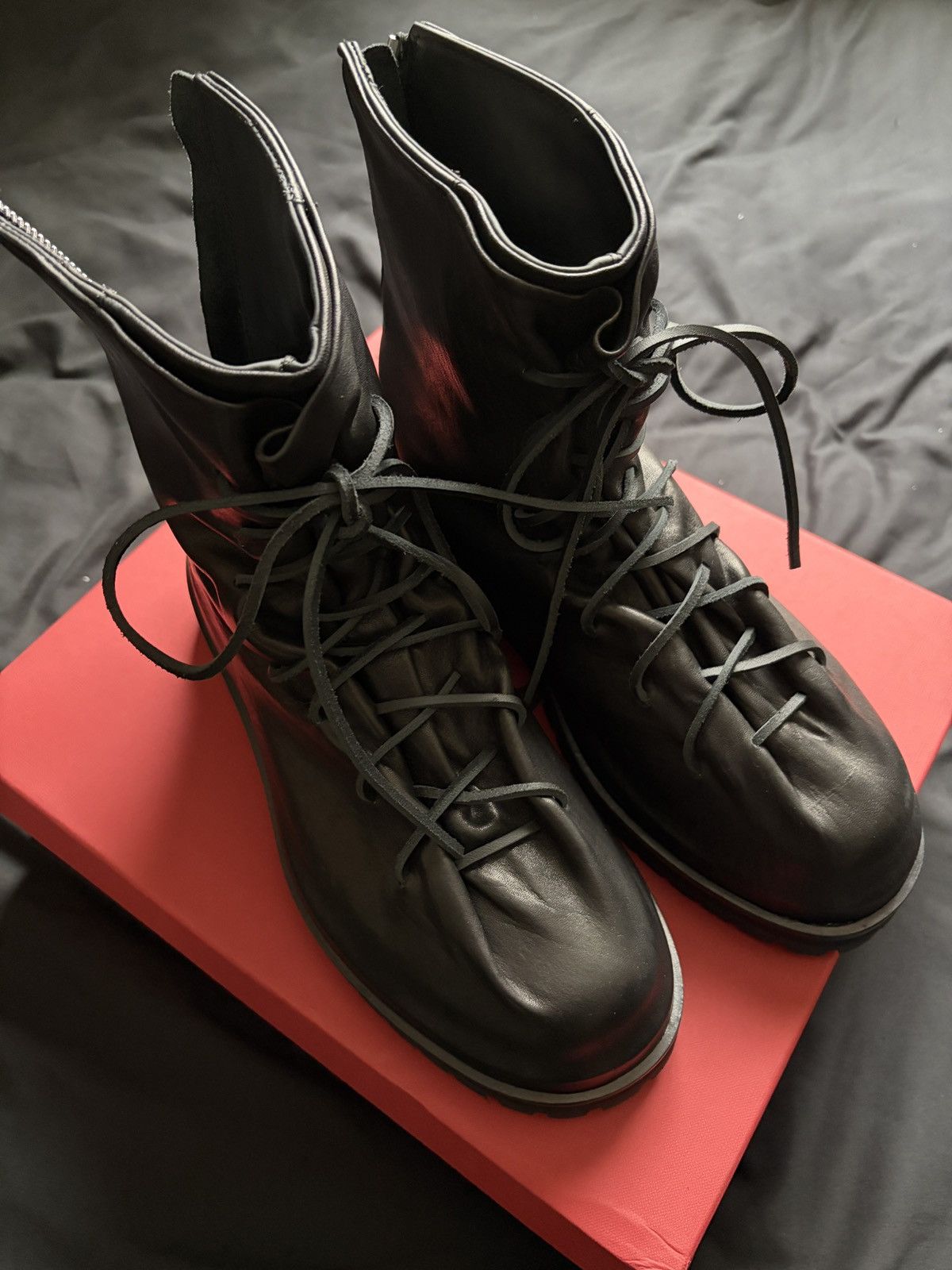 424 Marathon Lace Up Boots Black Size US 8 / EU 41 - 3 Thumbnail