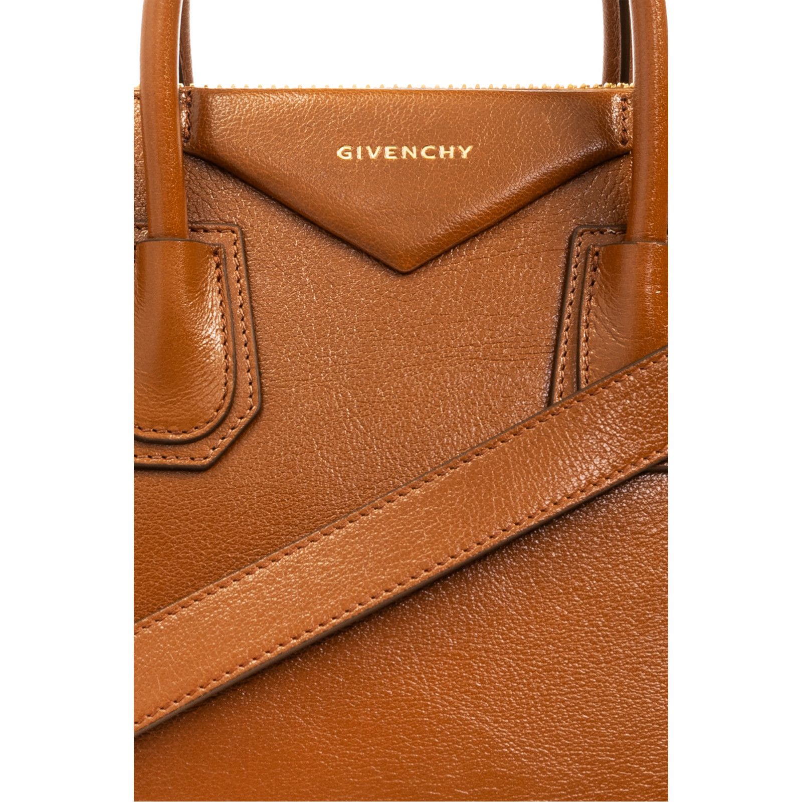 Givenchy GIVENCHY Antigona Camel Brown Grained Leather Top Handle Bag Size ONE SIZE - 5 Thumbnail