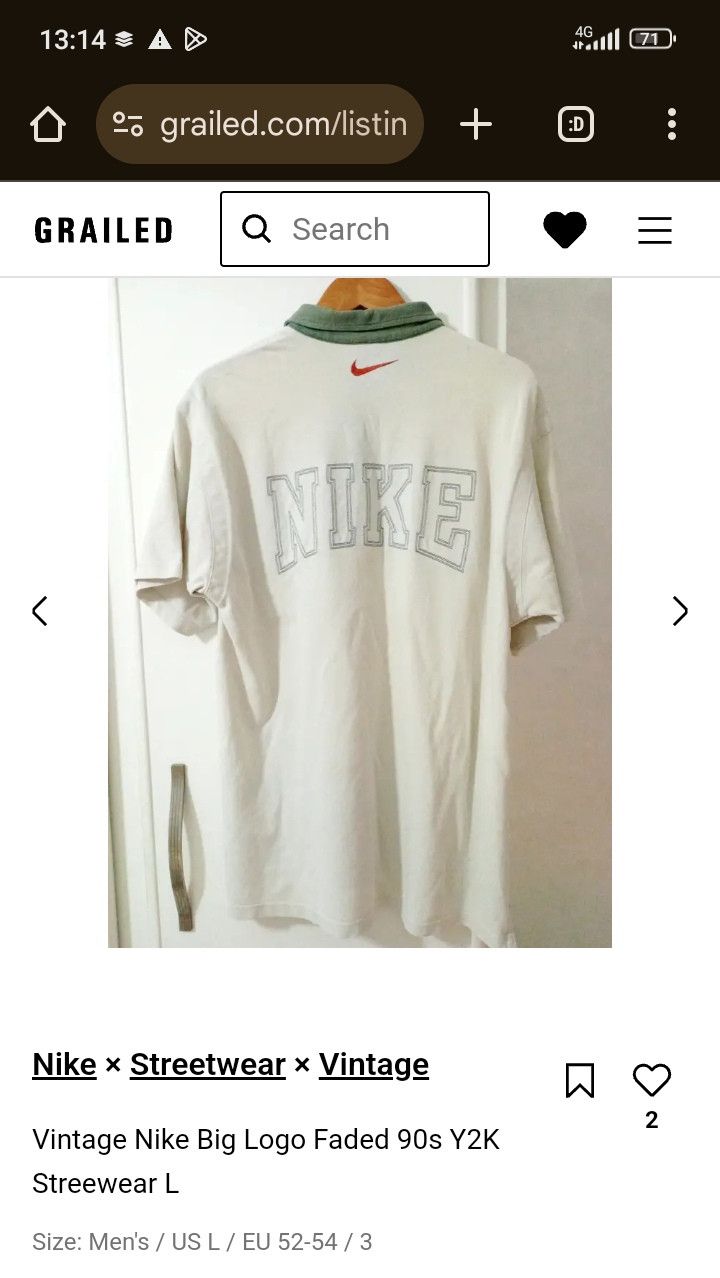 Nike × Vintage Nike 2 Polos 90s Y2k Size US L / EU 52-54 / 3 - 3 Thumbnail