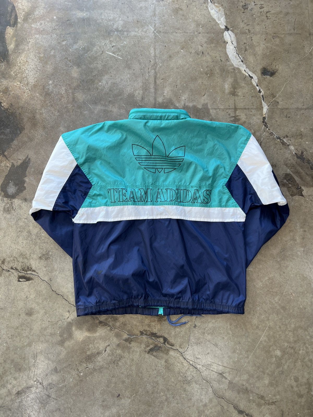 Adidas × Vintage Vintage Team Adidas Zip Up Windbreaker Sz. XL Size US XL / EU 56 / 4 - 5 Thumbnail
