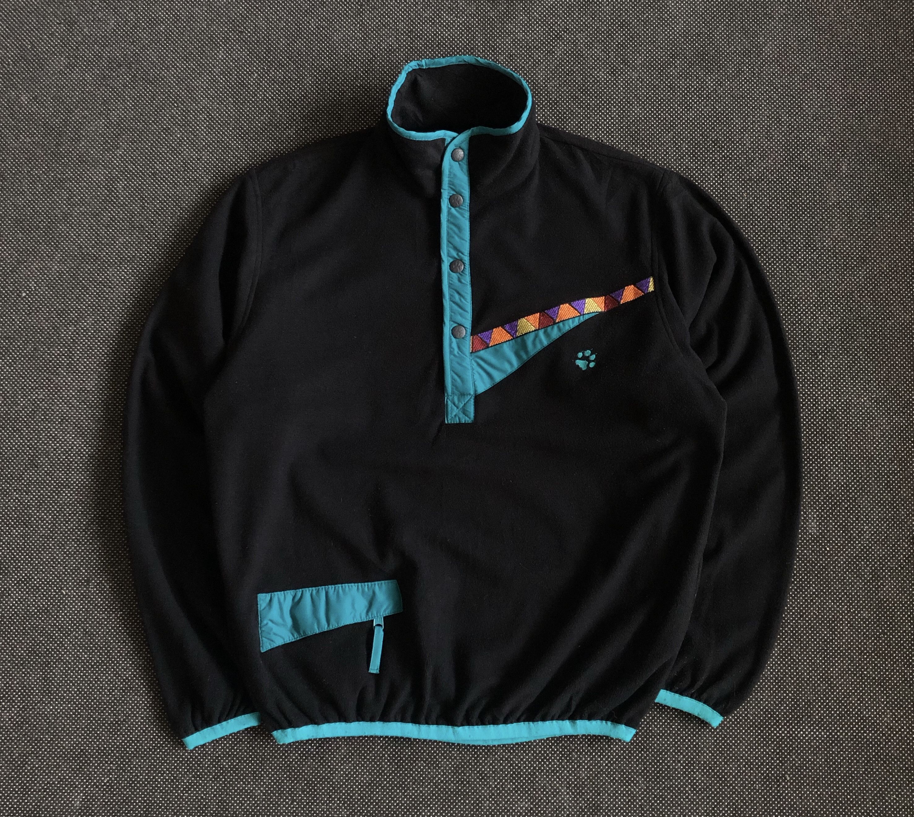 Jack Wolfskin × Vintage RARE🔥VINTAGE JACK WOLFSKINS PORTUGAL MADE PULLOVER FLEECE Size US M / EU 48-50 / 2 - 2 Thumbnail