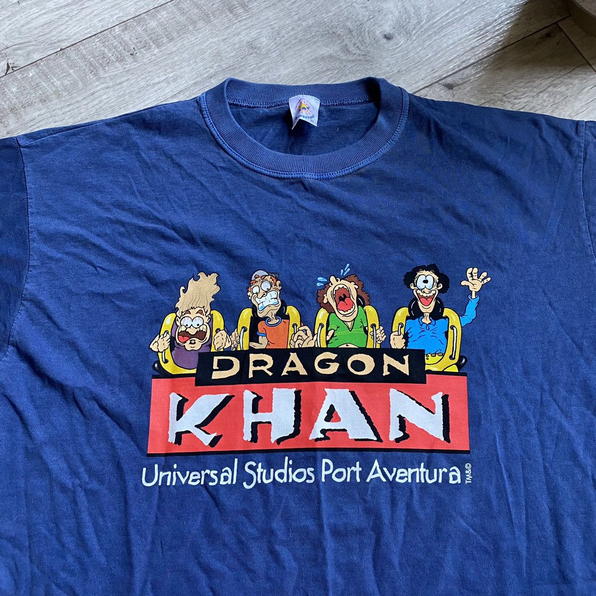 Universal Studios VINTAGE UNIVERSAL STUDIOS PORT AVENTURA DRAGON KHAN T SHIRT Size US L / EU 52-54 / 3 - 3 Thumbnail