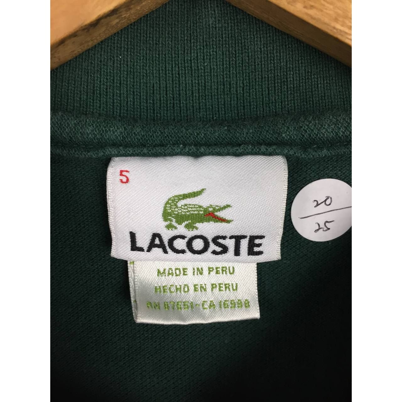 Lacoste Vtg Lacoste Made In Peru Small Logo Casual Polo Tee Size US M / EU 48-50 / 2 - 8 Thumbnail