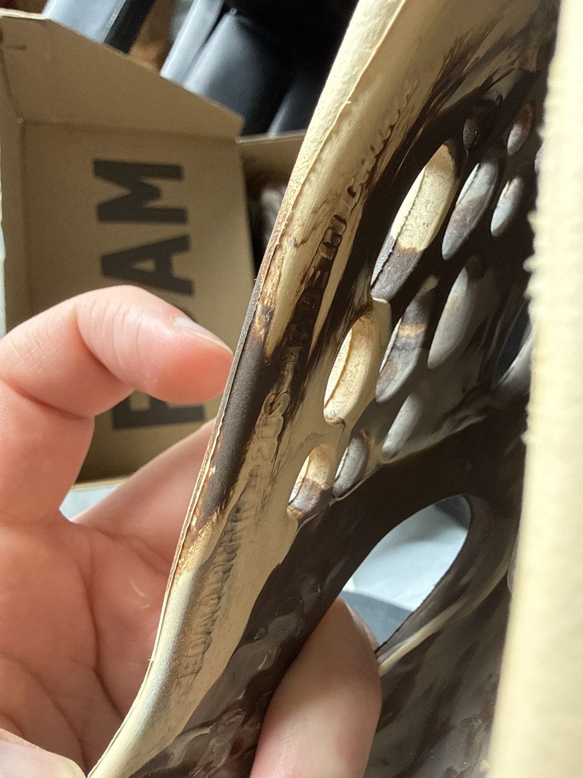 Yeezy Size 12 - adidas Yeezy Foam RNNR MX Cream Clay Size US 12 / EU 45 - 9 Thumbnail