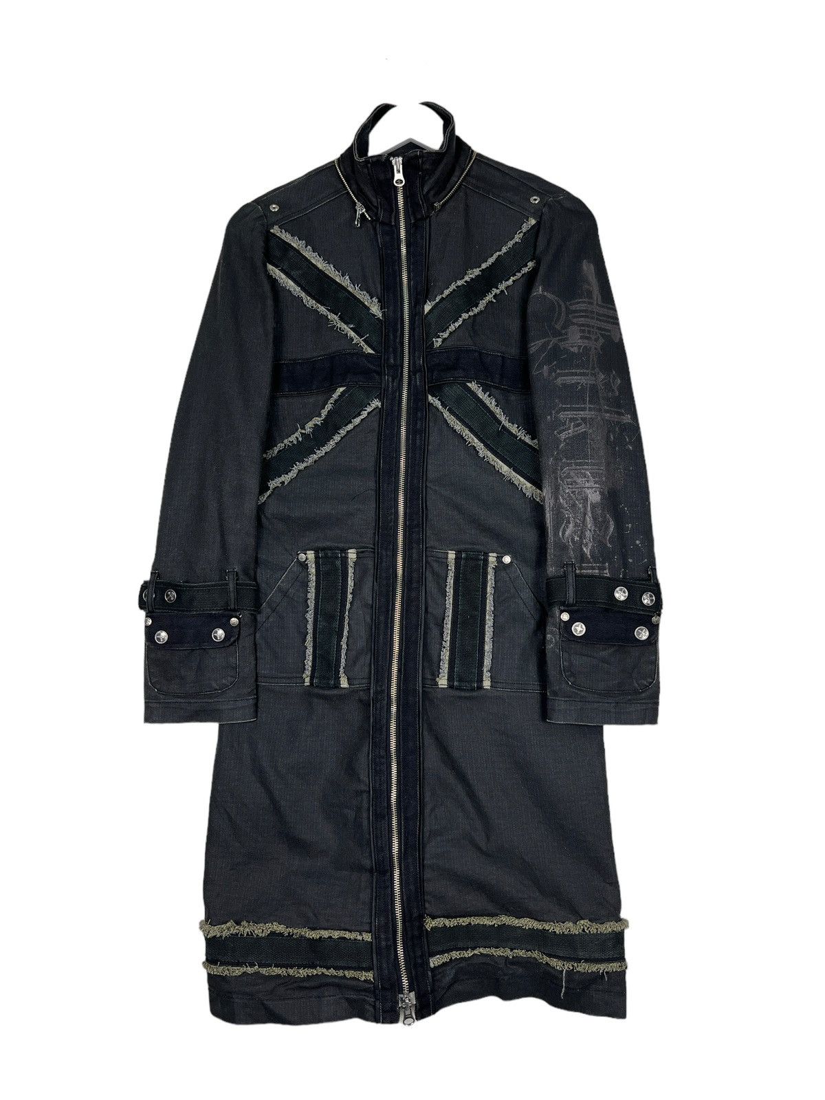 Japanese Brand 🔥 CYBERPUNK DENIM LONG JACKET Size US S / EU 44-46 / 1 - 2 Thumbnail
