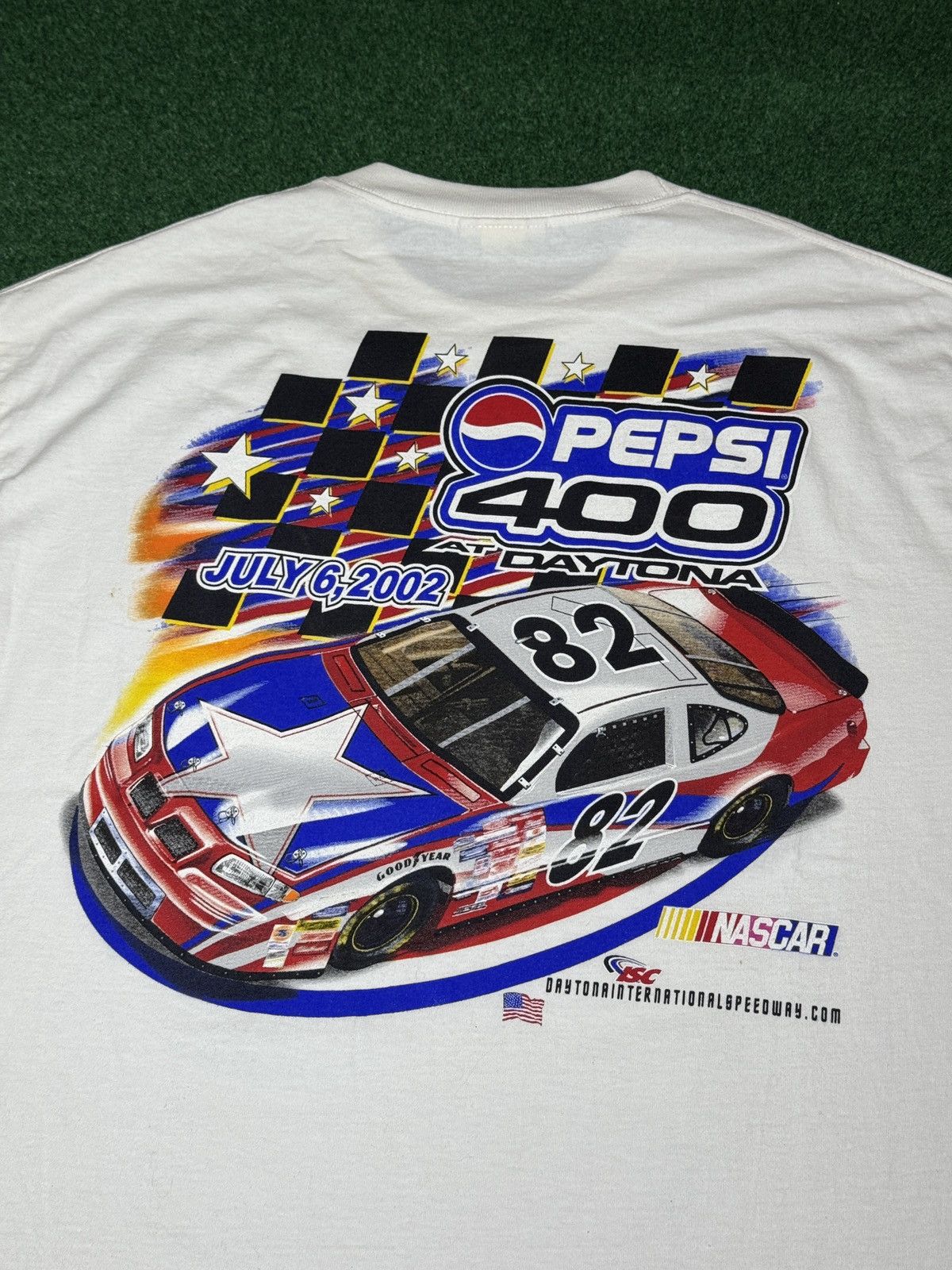 Pepsi Daytona 400 Pepsi Nascar Y2K Racing XL White T Shirt 23x32 Size US XL / EU 56 / 4 - 2 Thumbnail