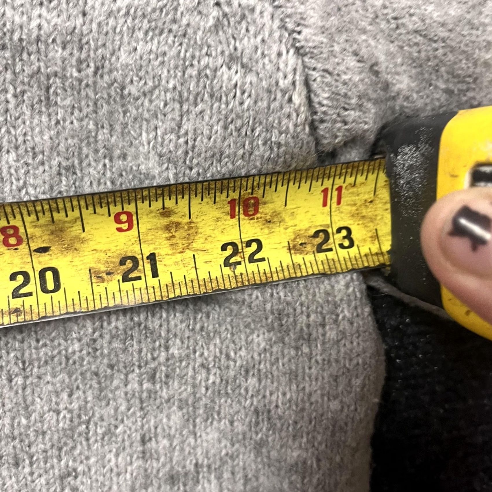 Vintage VINTAGE Cupcakes And Cashmere Sweater Womens 1X Gray Heart Sleeve Knit Pullover Plus Size XL / US 12-14 / IT 48-50 - 7 Thumbnail