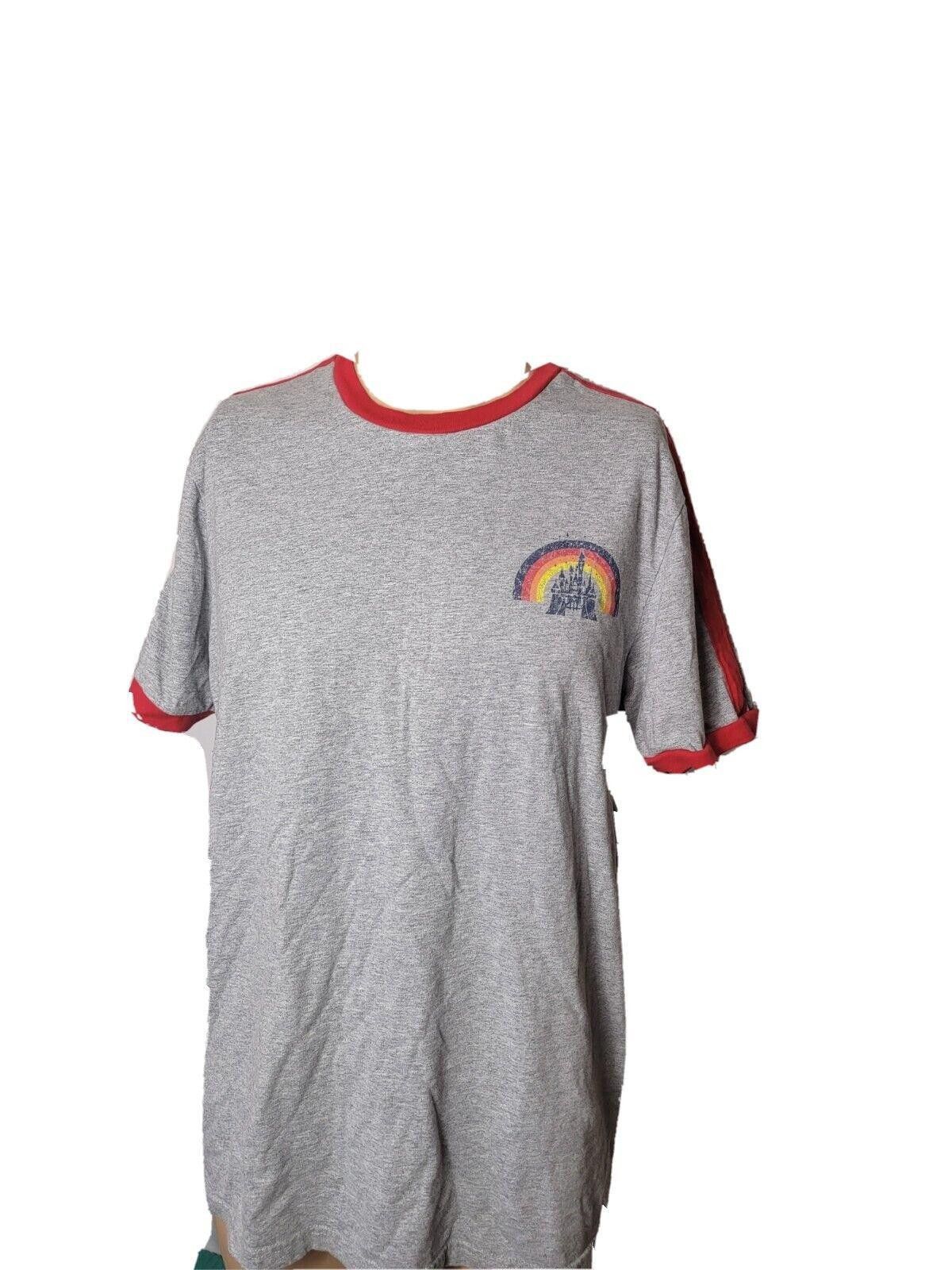 Disney Disney Ringer Shirt Disneyland Resort Gray Slim Fit Large Size ONE SIZE - 1 Thumbnail