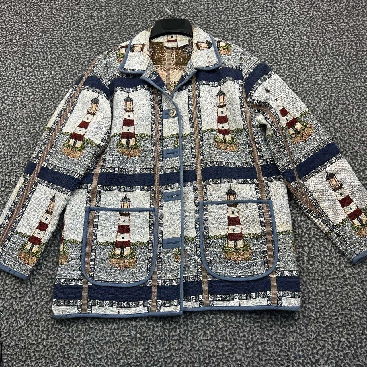 Blair Vintage Blair Jacket Women Nautical Lighthouse Button Up L Size L / US 10 / IT 46 - 1 Thumbnail