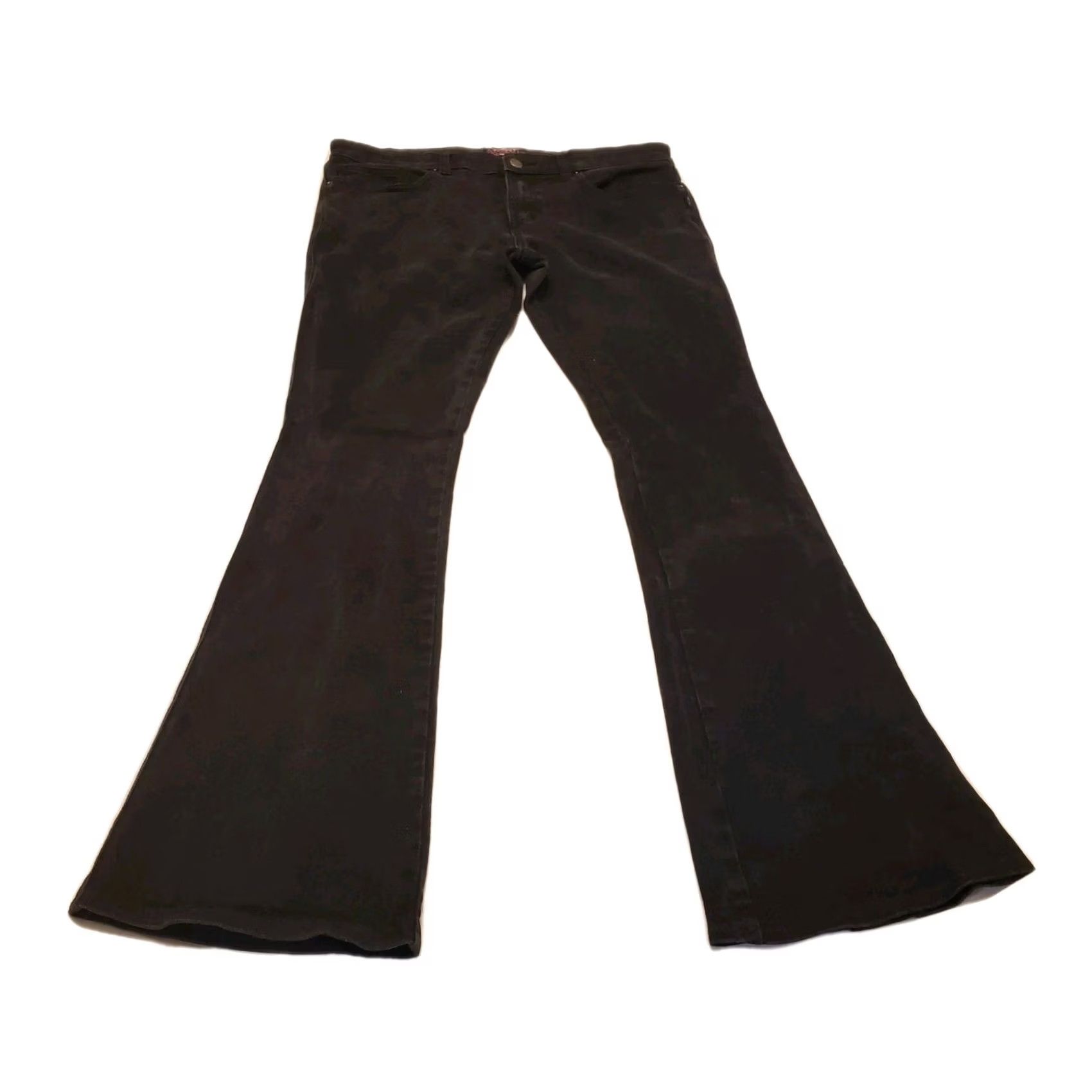 Vintage Trash And Vaudeville Womens XL Flare Jeans Black 34"×32" Grunge Punk Y2K 90s Jeans Womens 90s Grunge Punk XS? Size 40" / US 18 - 2 Thumbnail