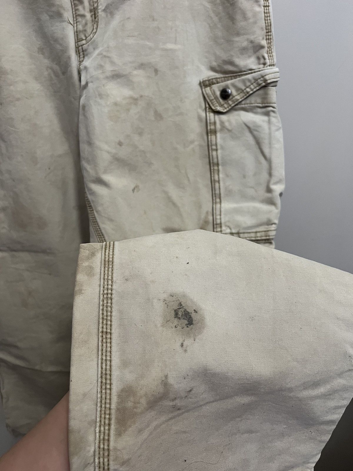 Carhartt × Vintage Vintage Carhartt Thrashed Cargo Pants Size US 38 / EU 54 - 4 Thumbnail
