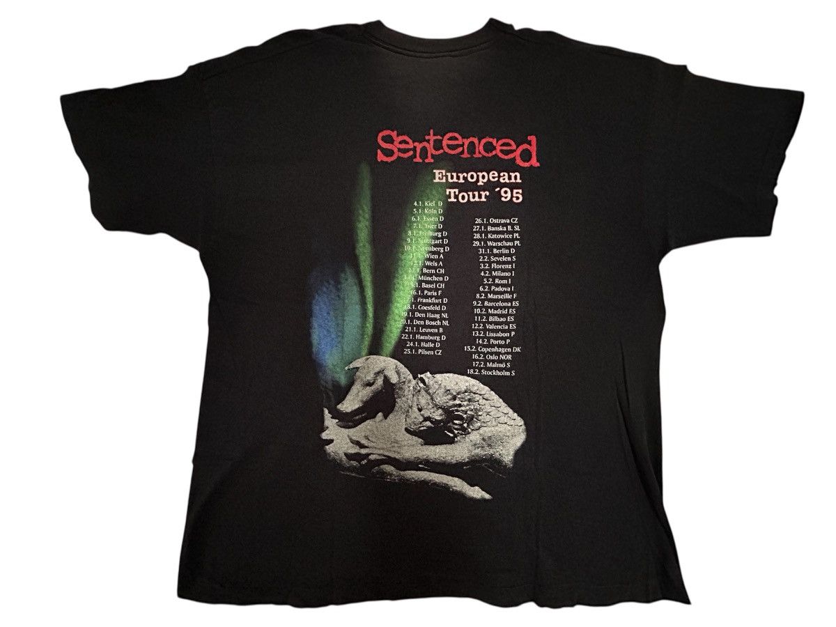 Vintage Sentenced Amok European Tour 1995 Amorphis Deatj Funebre Size US XL / EU 56 / 4 - 2 Thumbnail