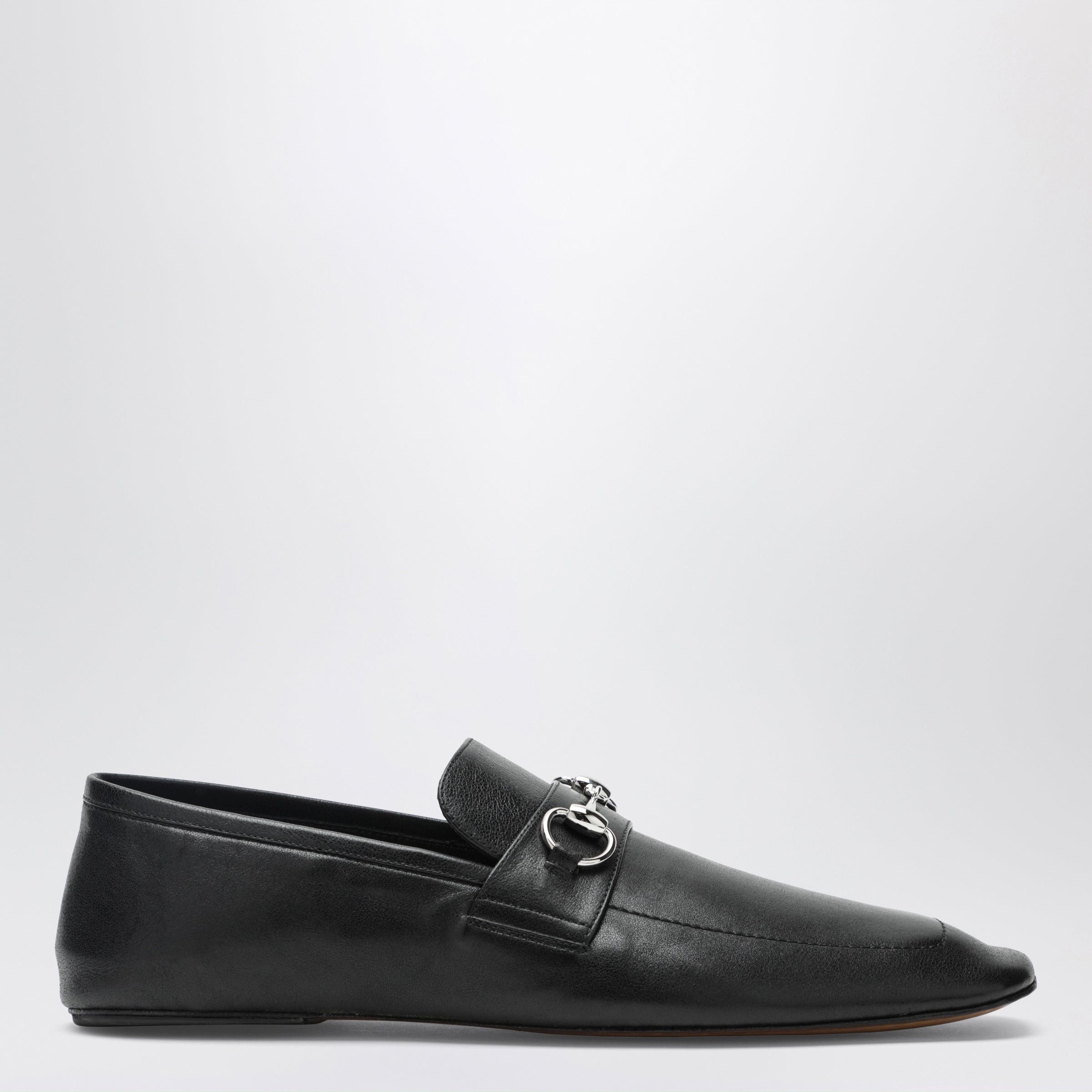 Gucci Gucci Black Leather Horsebit Loafers With Silver Hardware Size US 10 / EU 43 - 1 Thumbnail