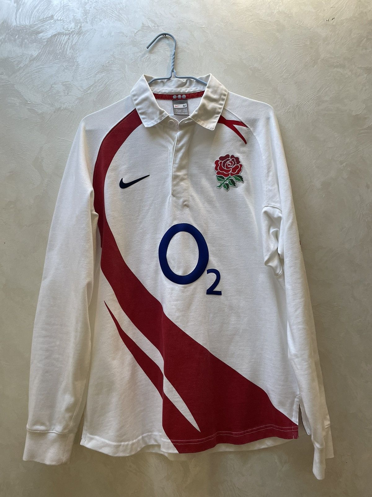 Nike × Vintage VINTAGE NIKE ENGLAND O2 RUGBY JERSEY 2000-s SHIRT Size US M / EU 48-50 / 2 - 1 Thumbnail