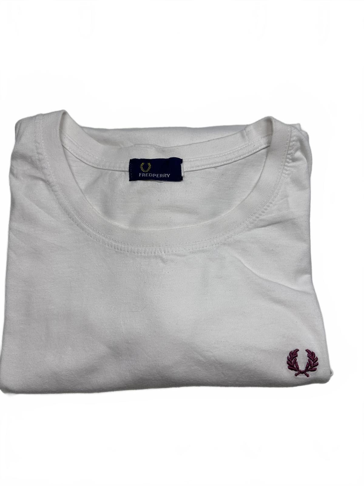 Fred Perry Fred Perry Classic Logo T-Shirt - White Size US XL / EU 56 / 4 - 6 Thumbnail