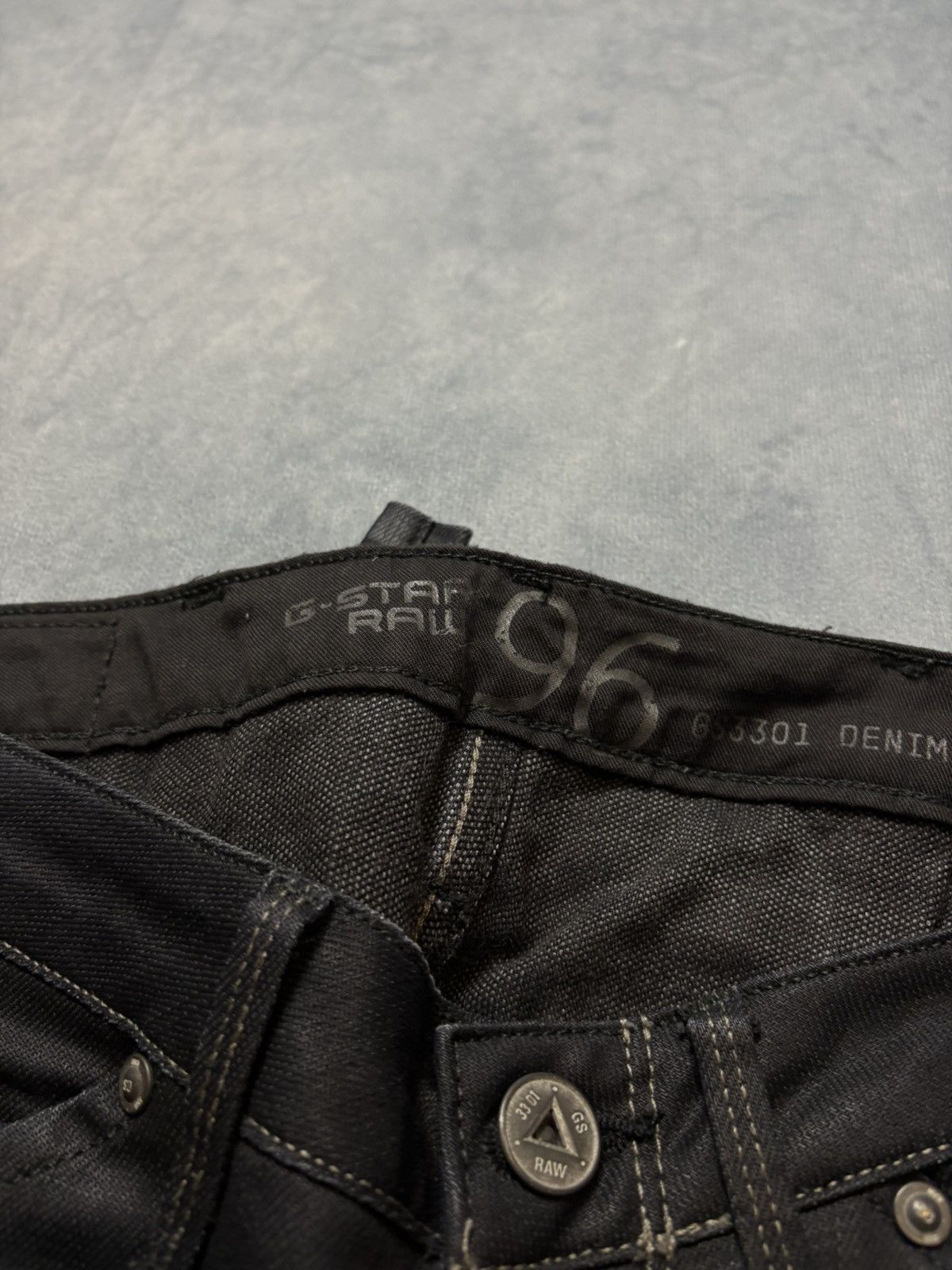 Designer × G-Star × Vintage G-Star RAW Slim Fit Jeans W26 L34 – Black Utility Pocket Size 26" / US 2 / IT 38 - 7 Thumbnail