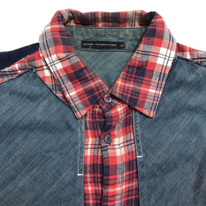 Marithe + Francois Girbaud × Vintage Vintage Mfg Marithe Francois girbaud tartan LongSleeve Shirt Size US M / EU 48-50 / 2 - 5 Thumbnail