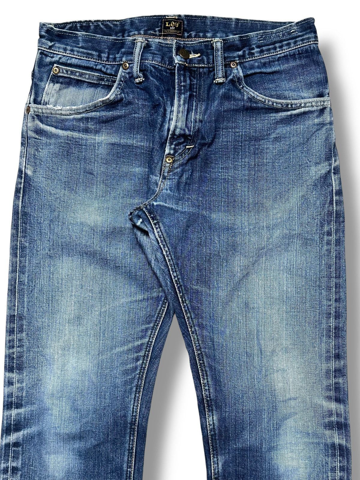 Lee Lee 101 Vintage Limited Distressed Skinny Loose and Faded Size US 32 / EU 48 - 4 Thumbnail