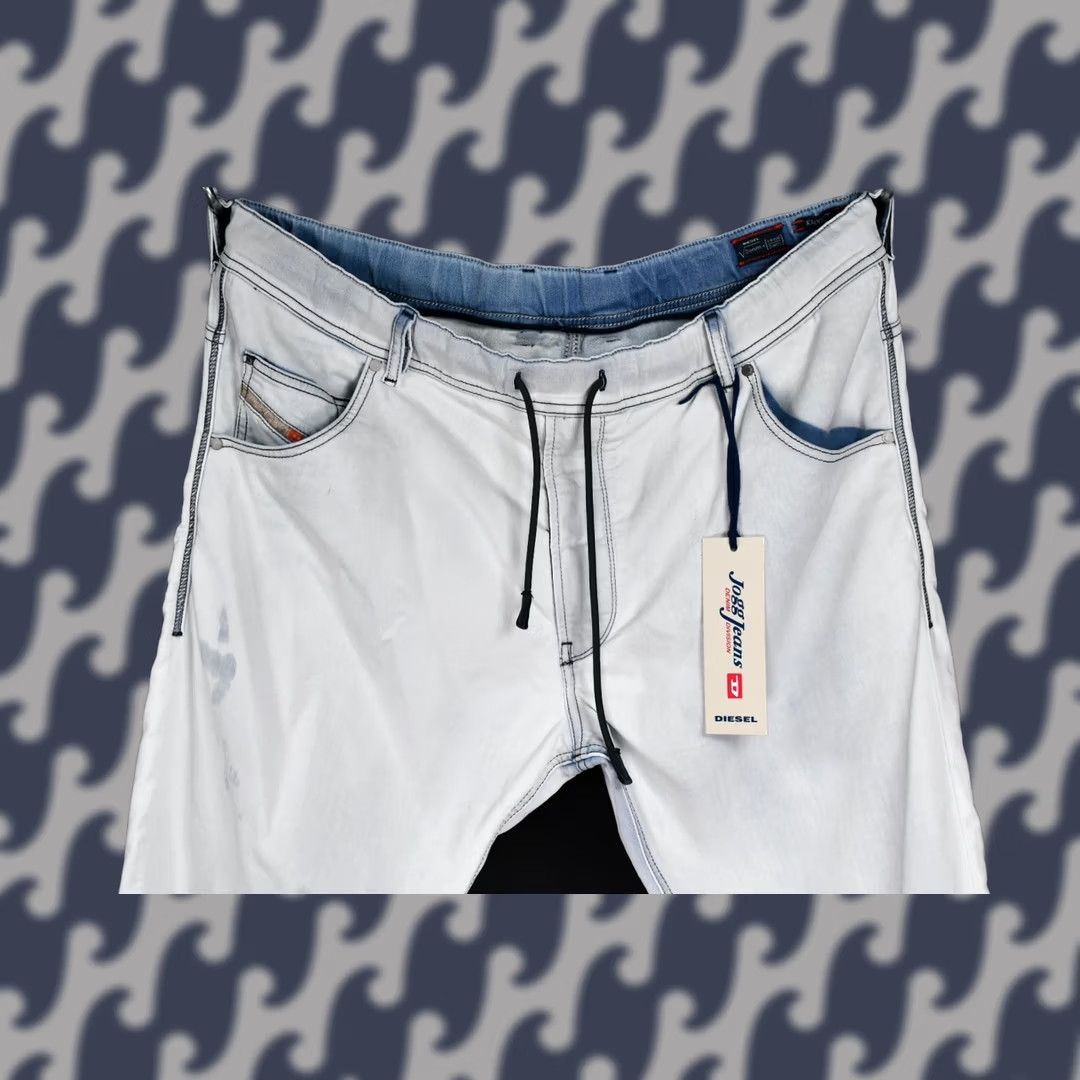 Diesel Diesel Krooley-NE Stretch Jogg Jeans Sweat Pants Men's W36 Jeans Gray 90%Cotton 8%Polyester 2%Elastane Classic Fit Size US 36 / EU 52 - 1 Thumbnail