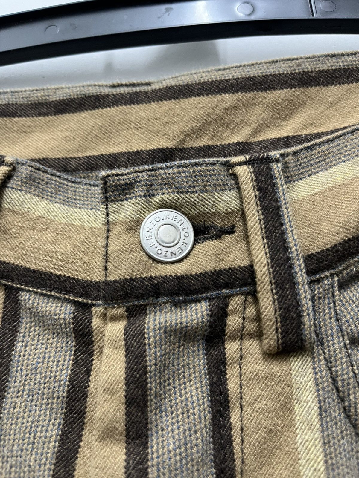 Kenzo Vintage Kenzo Homme Striped Wool Pants Size US 32 / EU 48 - 5 Thumbnail