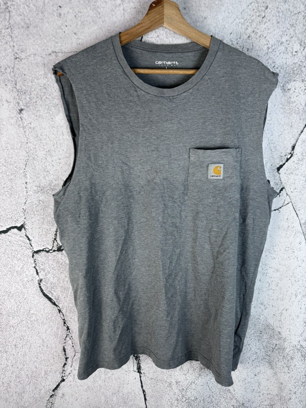 Carhartt Carhartt faded gray sleeveless T-shirt tank top Size US L / EU 52-54 / 3 - 1 Thumbnail