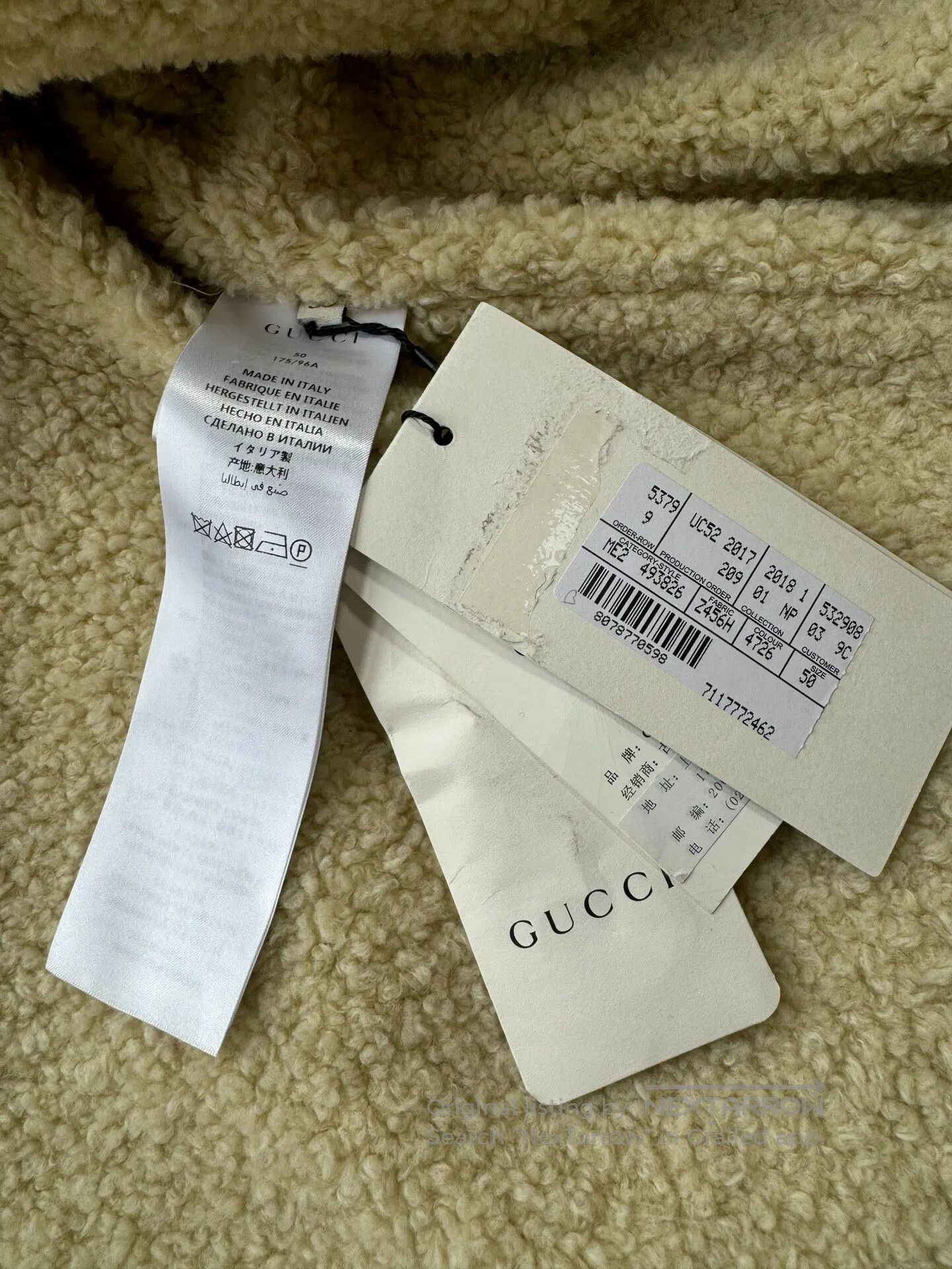 Gucci Guicci Double-breasted teddy coat with black panther embro Size US M / EU 48-50 / 2 - 5 Thumbnail