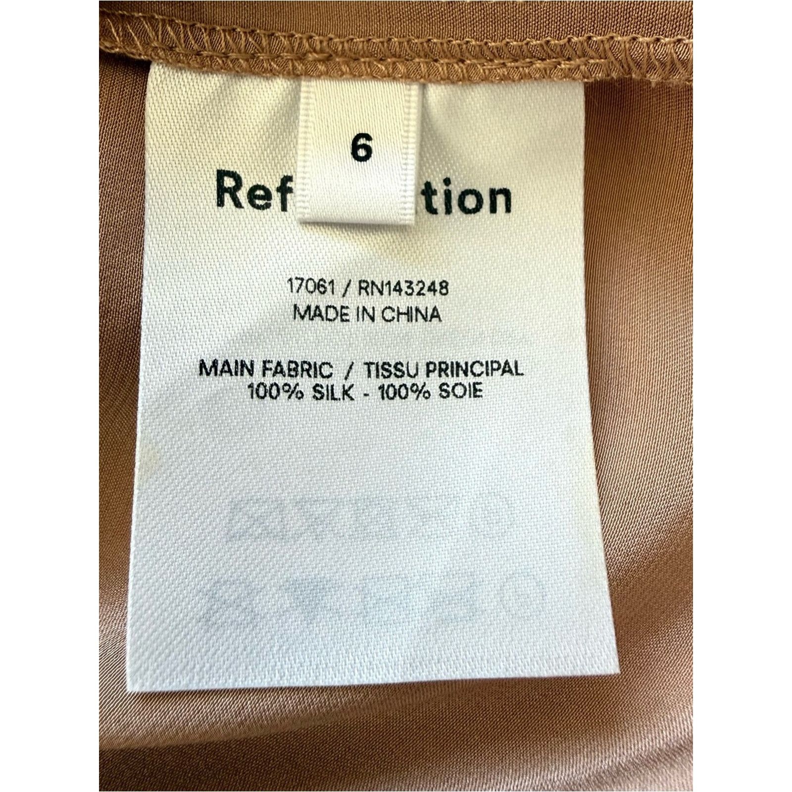 Reformation NEW!!! Reformation mini gold silk dress size 6 US Size M / US 6-8 / IT 42-44 - 9 Thumbnail