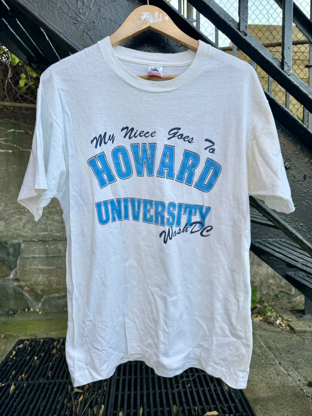 Rap Tees × Vintage Vintage Howard University College 90’s HBCU Rap Shirt Size US L / EU 52-54 / 3 - 1 Thumbnail