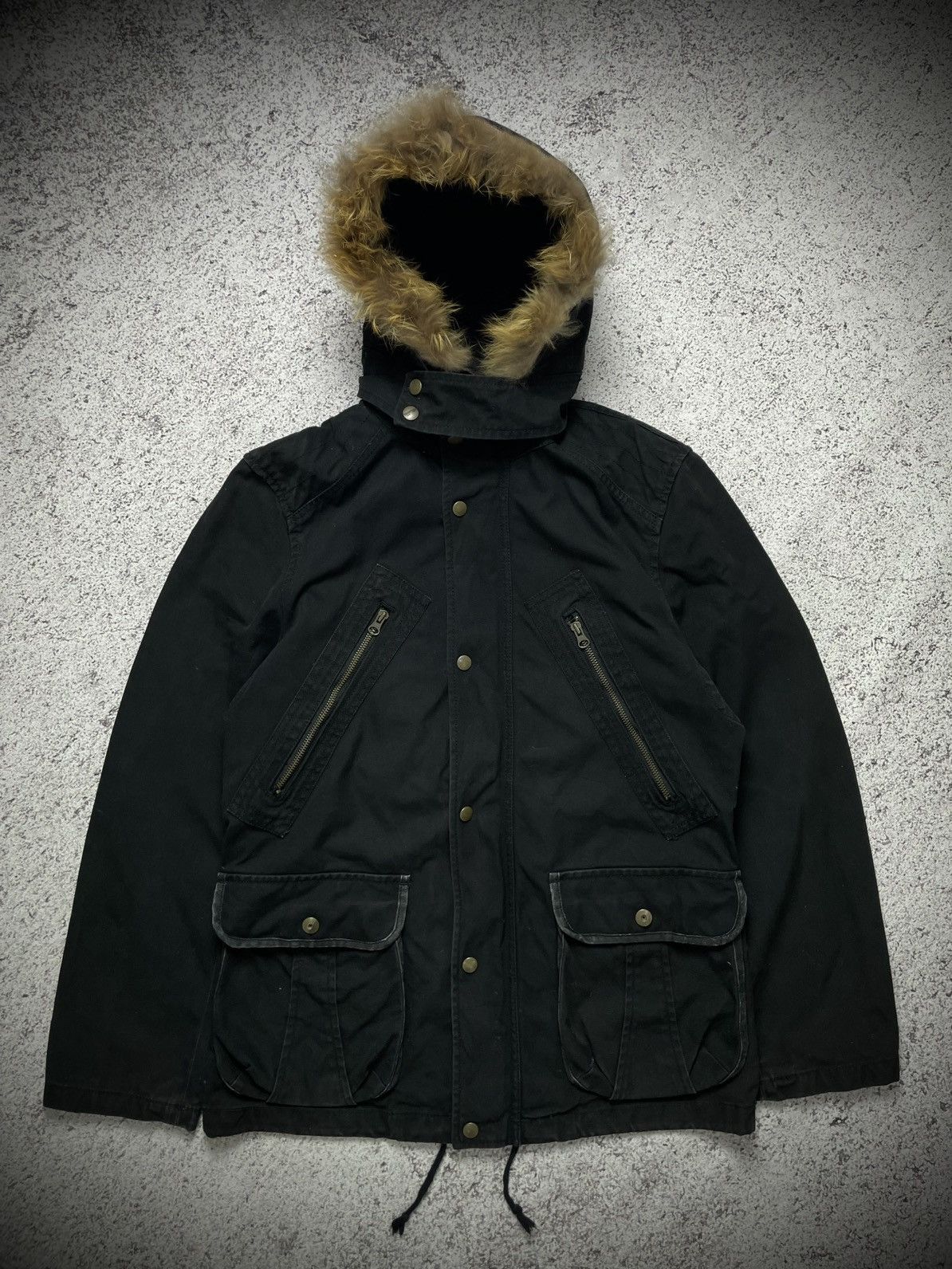 PPFM PPFM Fur Hoodie Jacket Military Parka Style Size US L / EU 52-54 / 3 - 7 Thumbnail