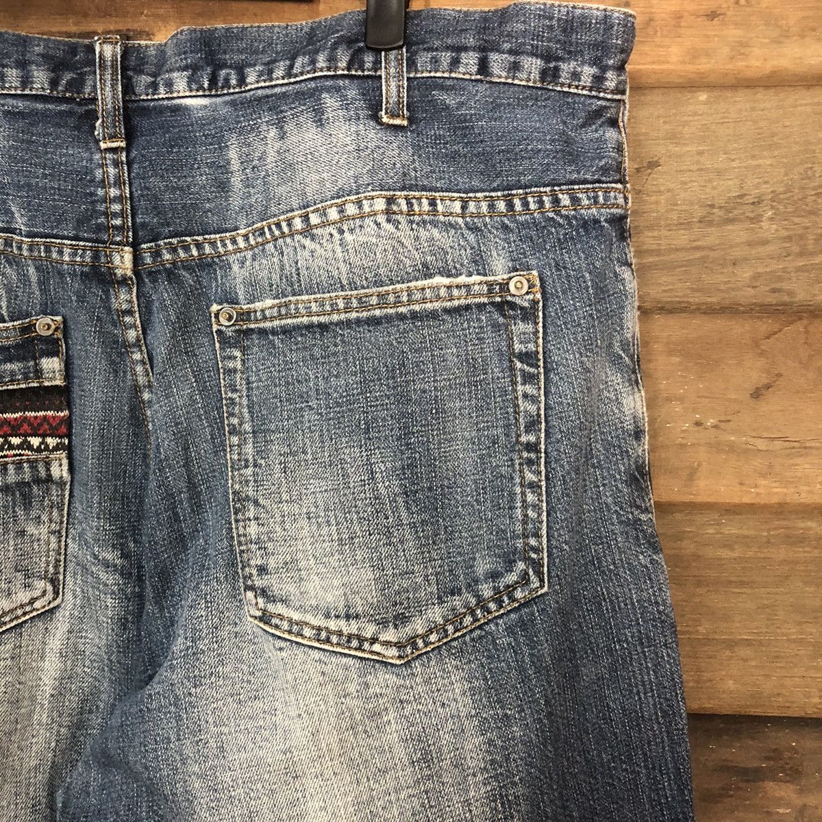 In The Attic In The Attic Blue Distressed Denim Pants #7320 Size US 38 / EU 54 - 16 Thumbnail