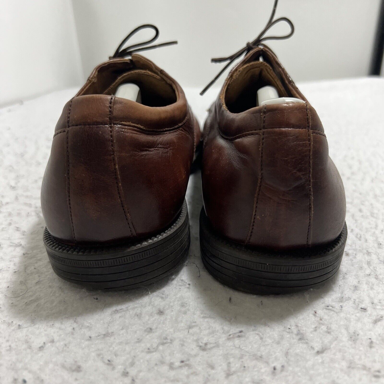 Florsheim Florsheim Mens 10 D Leather Brown Lace Up Oxford Dress Shoes Size US 10 / EU 43 - 4 Thumbnail
