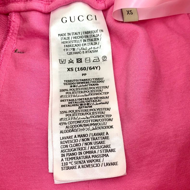 Gucci Gucci SizeXS Pink logo embossed drawstring casual shorts Size 25" / US 0 / IT 36 - 7 Thumbnail