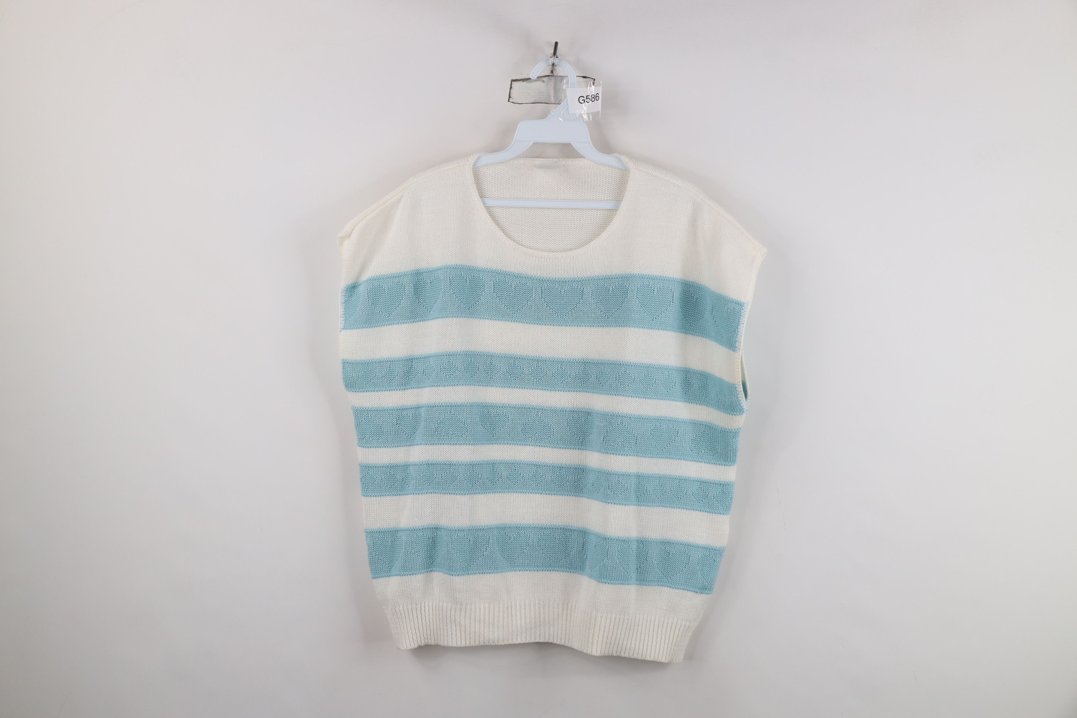 Vintage Vintage 80s 90s Mid Mod Fairy Kei Kawaii Sweater Vest USA Size 3XL / US 20-22 - 1 Thumbnail