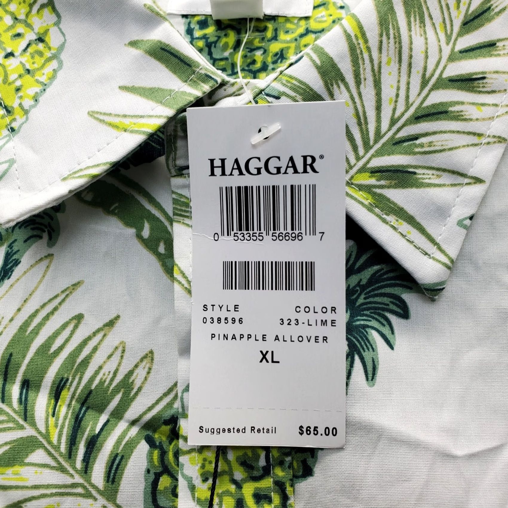 Haggar Haggar Hawaiian Shirt Mens XL Multi Pineapple Allover Short Sleeve Button Up Size US XL / EU 56 / 4 - 7 Thumbnail