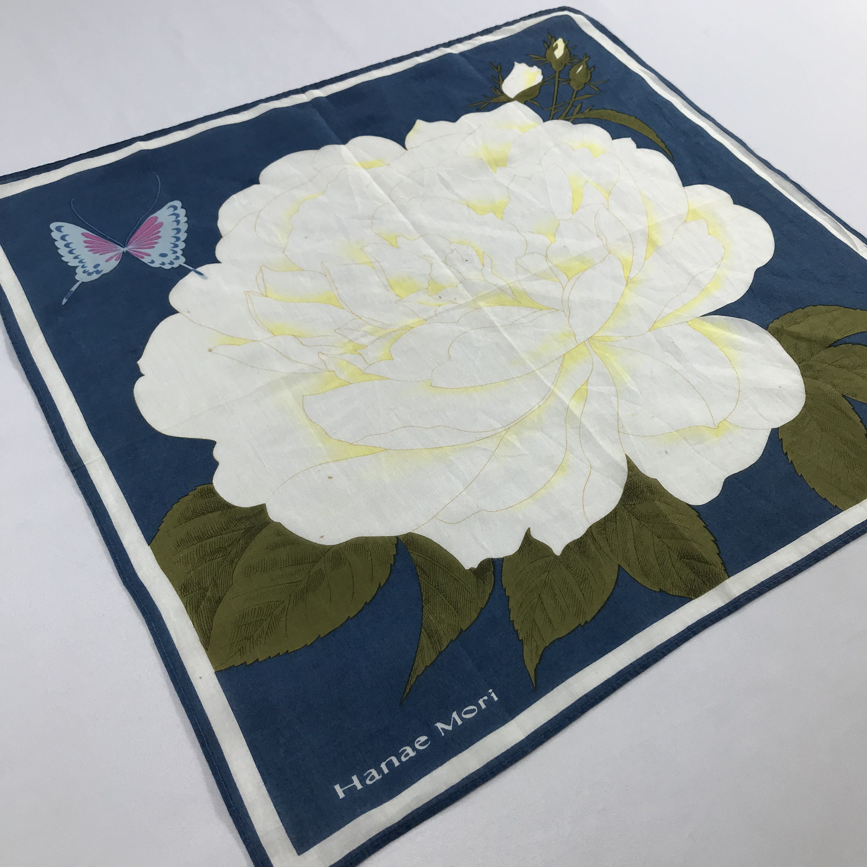 Hanae Mori × Vintage Hanae Mori Bandana / Handkerchief / Neckerchief - S2423 Size ONE SIZE - 2 Thumbnail